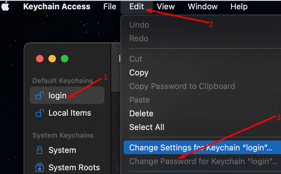 keychain access for outlook for mac